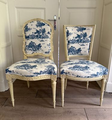 Gustavianische Stühle mit neuem Bezug