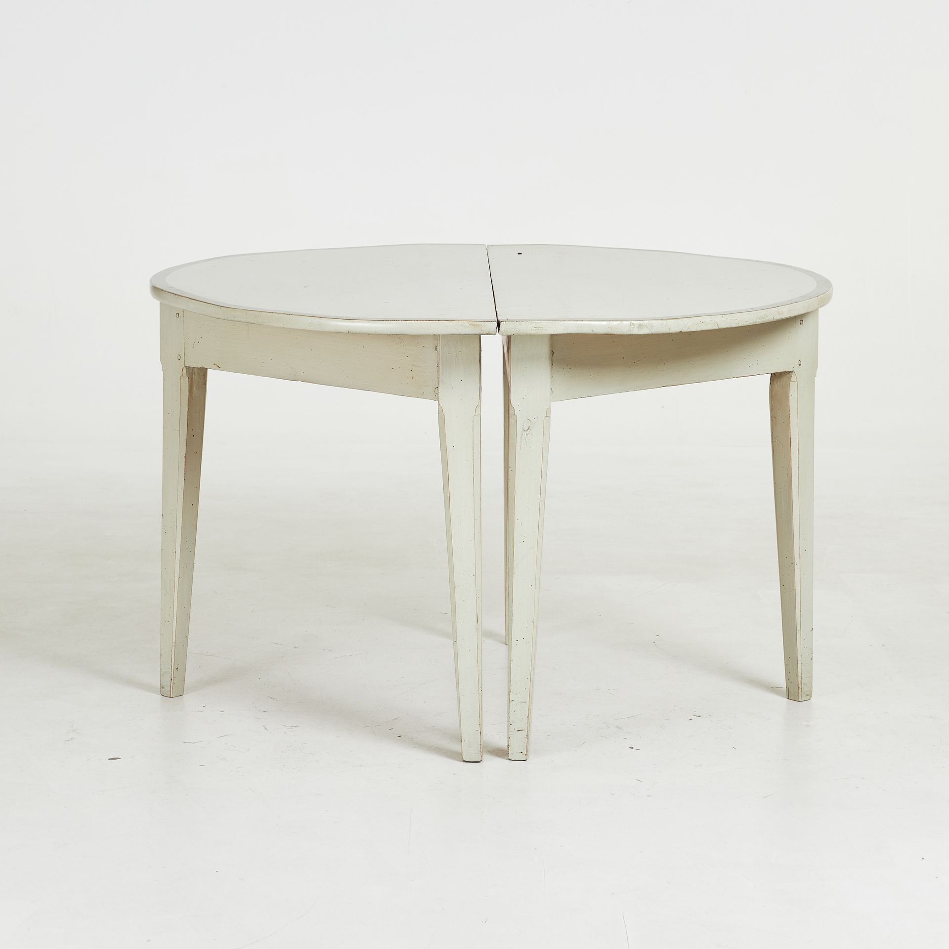 Halbmond-Konsolen/ Speisezimmertisch alles in einem Möbelstück