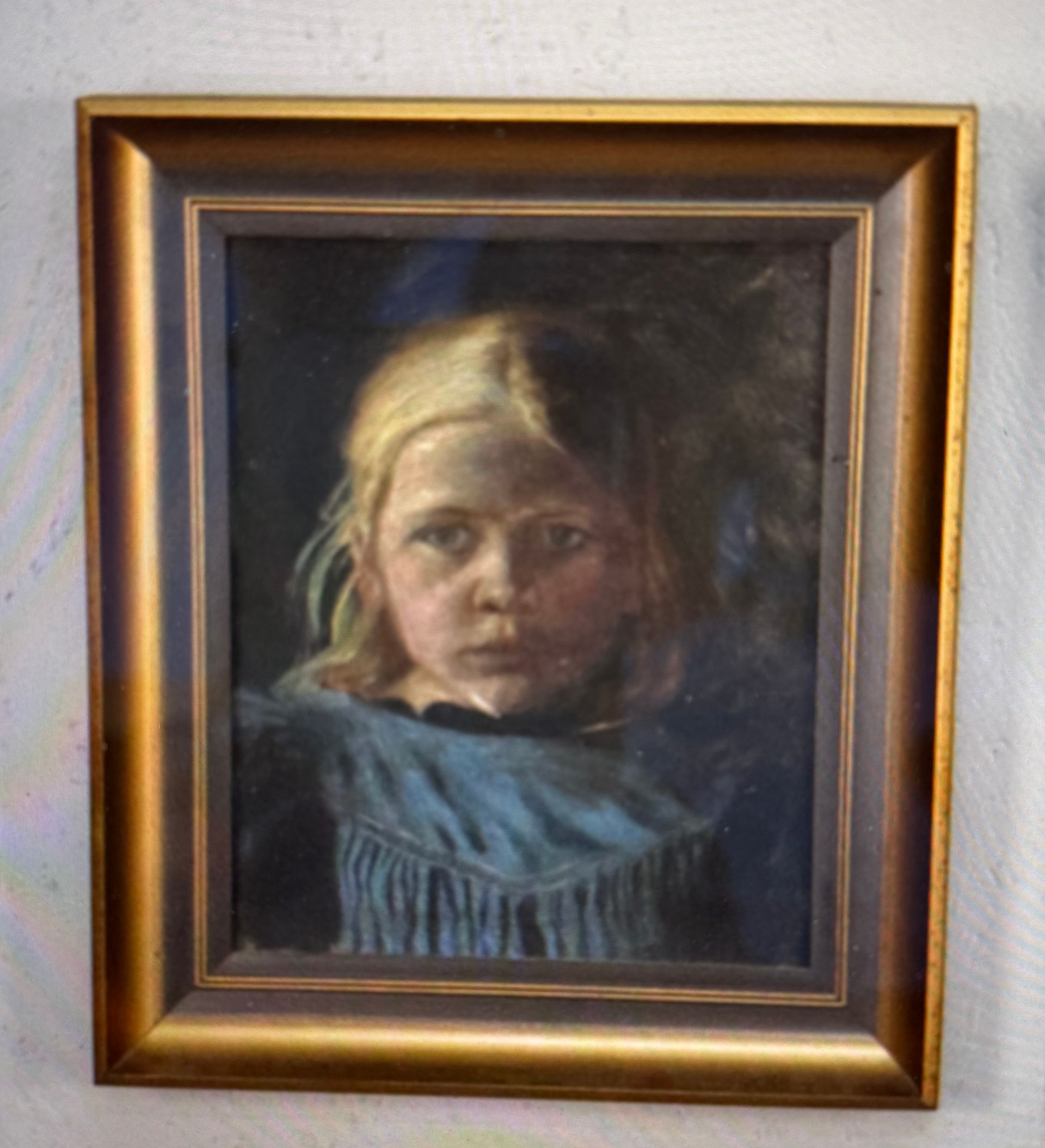 Zwei Mädchen in blau von Morten Tvede