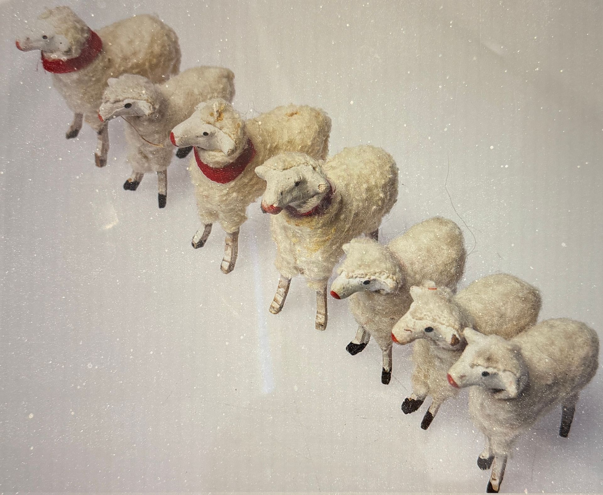 Antike Weihnachts-Schäfchen