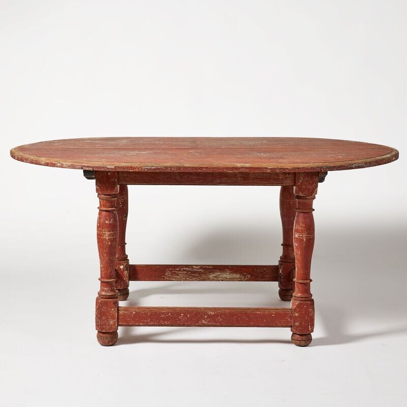 Schwedischer Bauernbarock Tisch im Original von 1760
