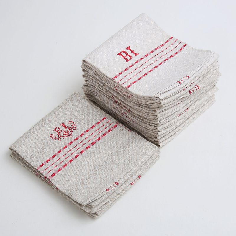 15 Stück - edle Leinentücher