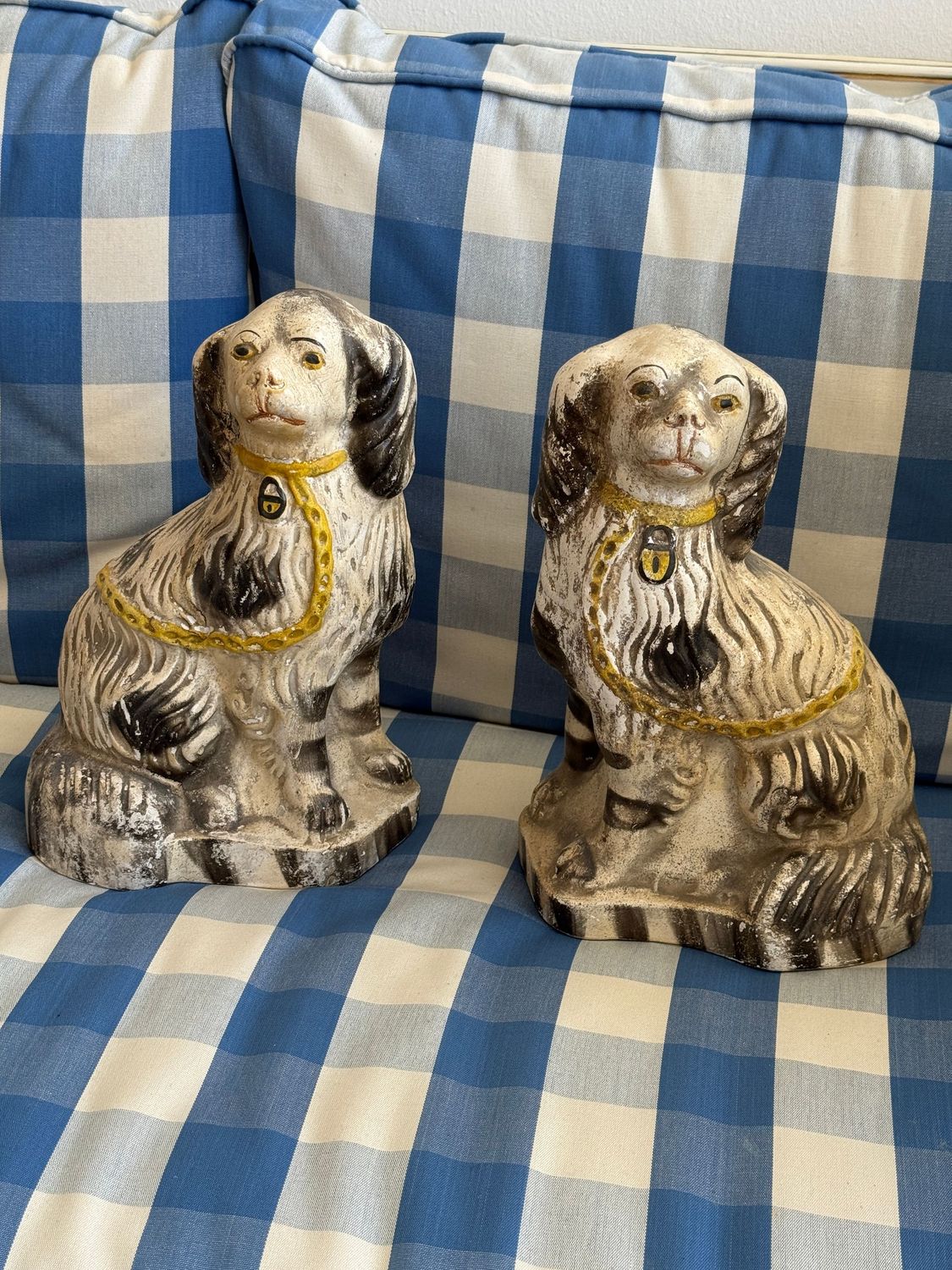 Fenster/Kaminhunde um 1900