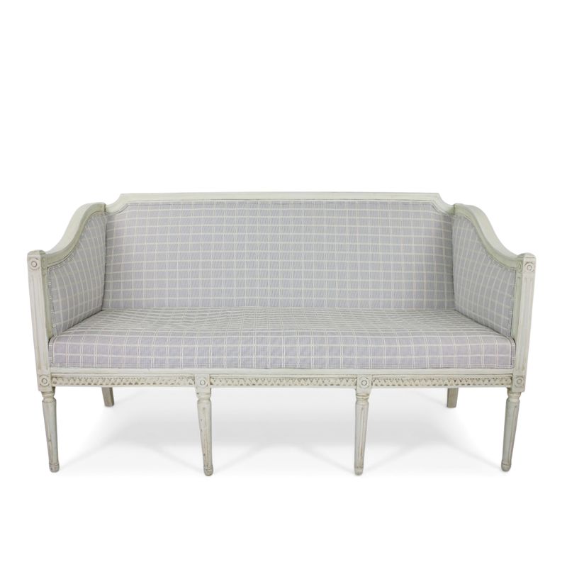 Kleines Schwedensofa um 1850 - restauriert und bezogen