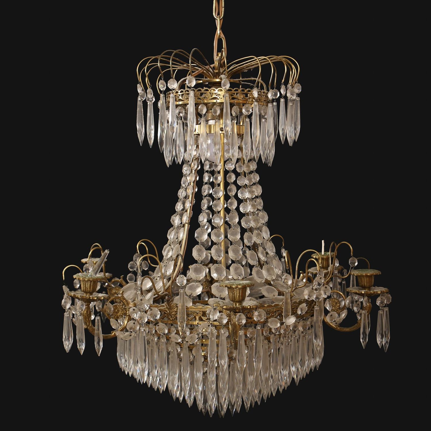 Kristall-Lüster  um 1900