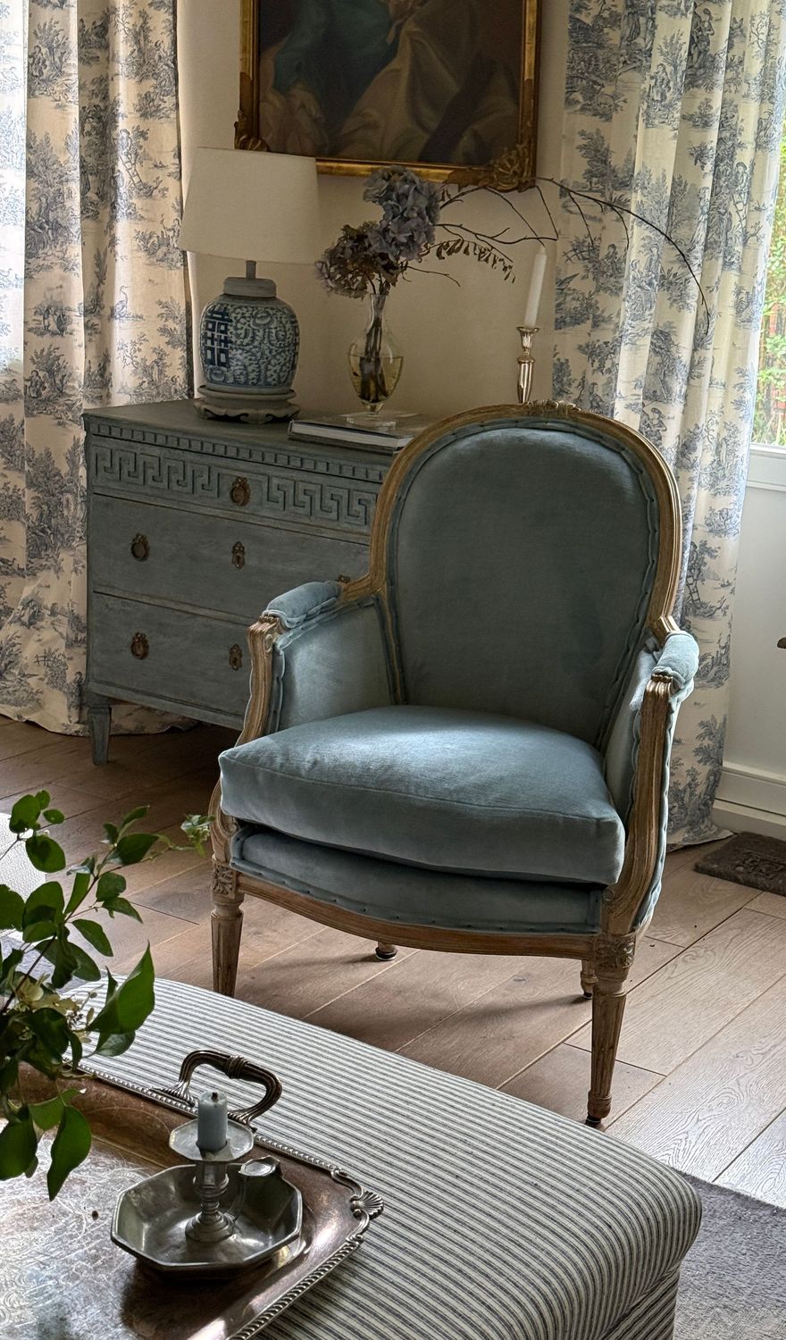 Toller Sessel in neuem Kleid um 1880