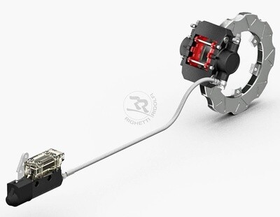 BRAKE SYSTEM REAR MA20 WP BLACK COMPLETE