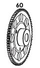 MX-60 STARTER WHEEL Z66