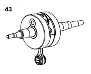 MX-60 COMPLETE CRANKSHAFT