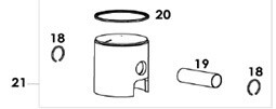 MX-60 COMPLETE PISTON