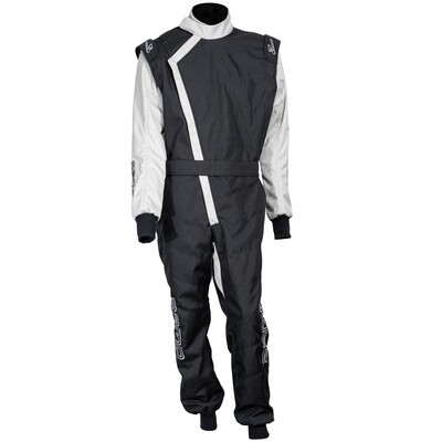 ZAMP ZK-40 KART SUIT SILVER/BLACK