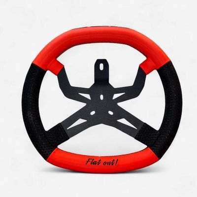 Steering wheel Spider 340 Black/Orange Vs.3.0