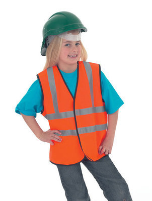 Childrens Hi-Vis Sleeveless Safety Waistcoat