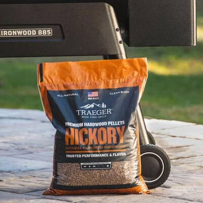Traeger Hickory All-Natural Wood Grilling Pellets (20 lb. Bag)
