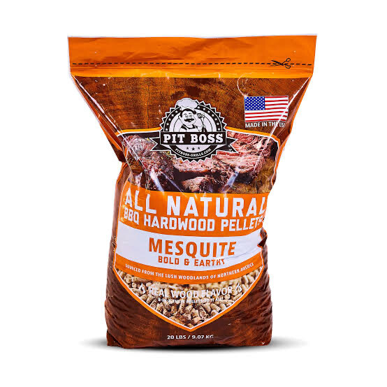 All Natural Wood Texas Mesquite Hardwood BBQ Grilling And Smoking Pellets 20 Lbs