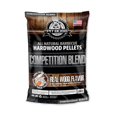 Pit Boss Competition Blend  All-Natural Hardwood Pellets 40 Pound Bag USA Made