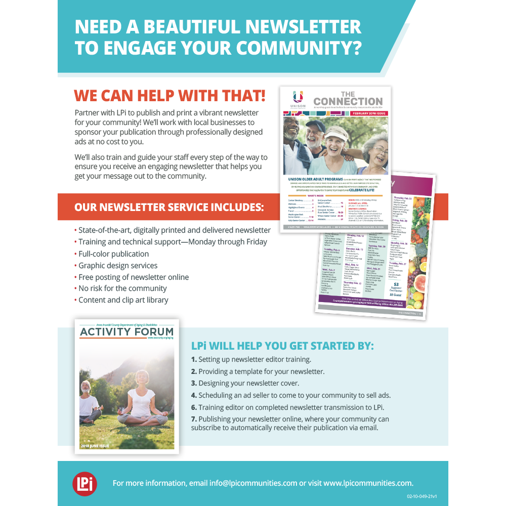 Community Newsletter Flyer