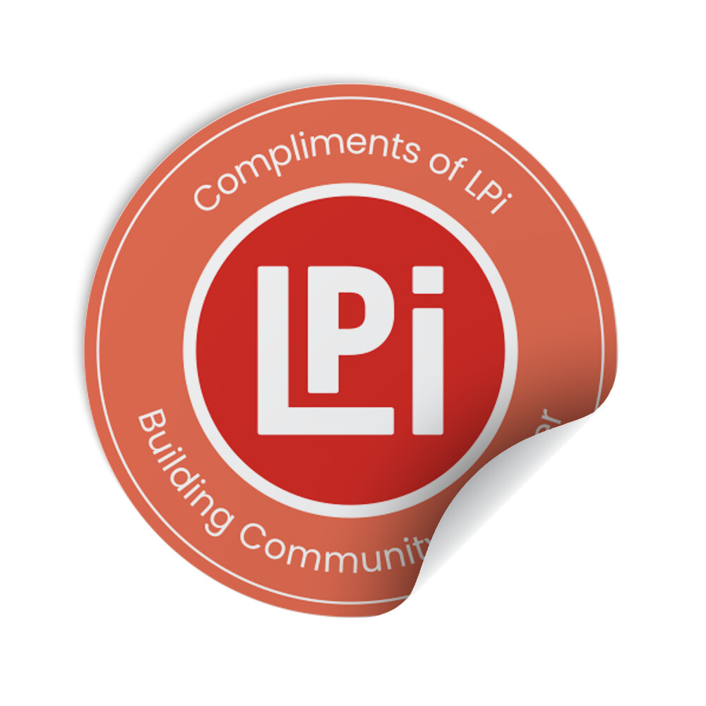 Compliments of LPi Stickers: Community