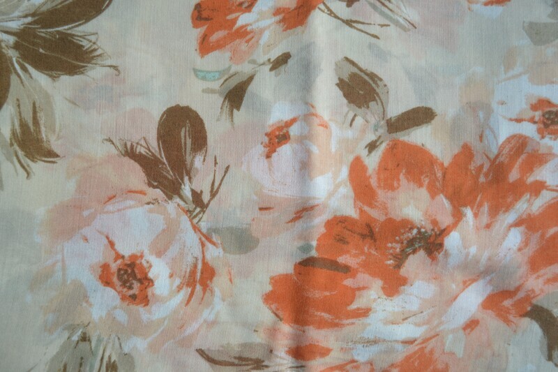 Plant Print - Khaki