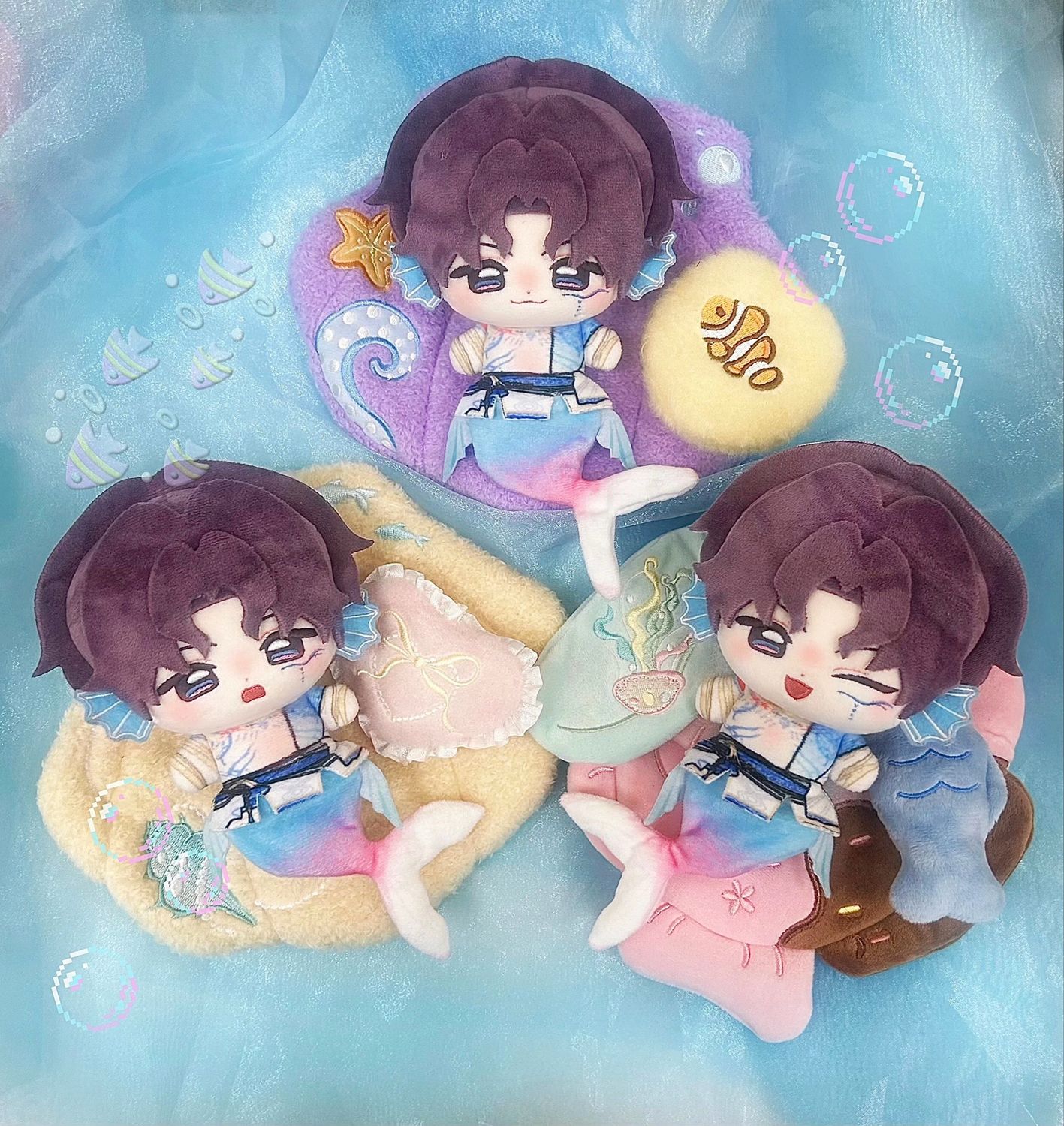 Love and Deepspace 10CM Fanmade Doll: Mermaid Rafayel
