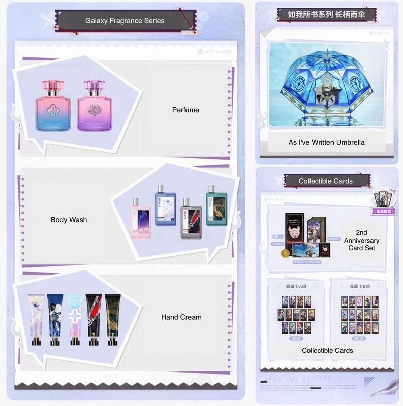 Honkai Star Rail April 2026 Official Goods - Galaxy Fragrance and As I've Written Series