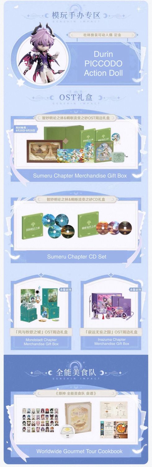 Genshin Impact August 2026 Official Goods - Exclusive Goods