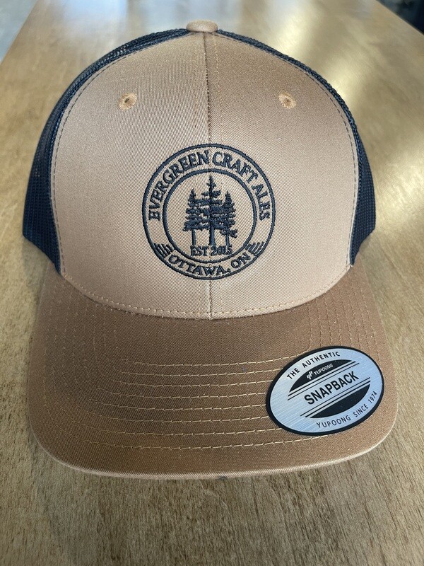 Evergreen Trucker Hat (Caramel)