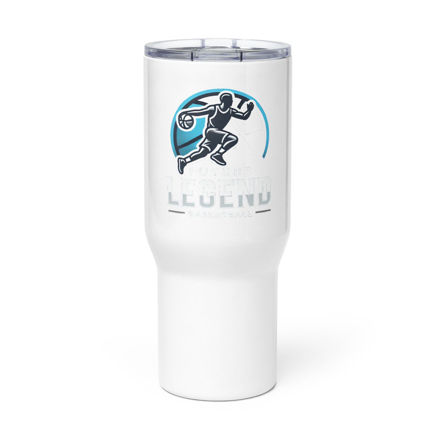 Travel mug with a handle