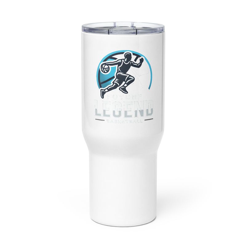Travel mug with a handle