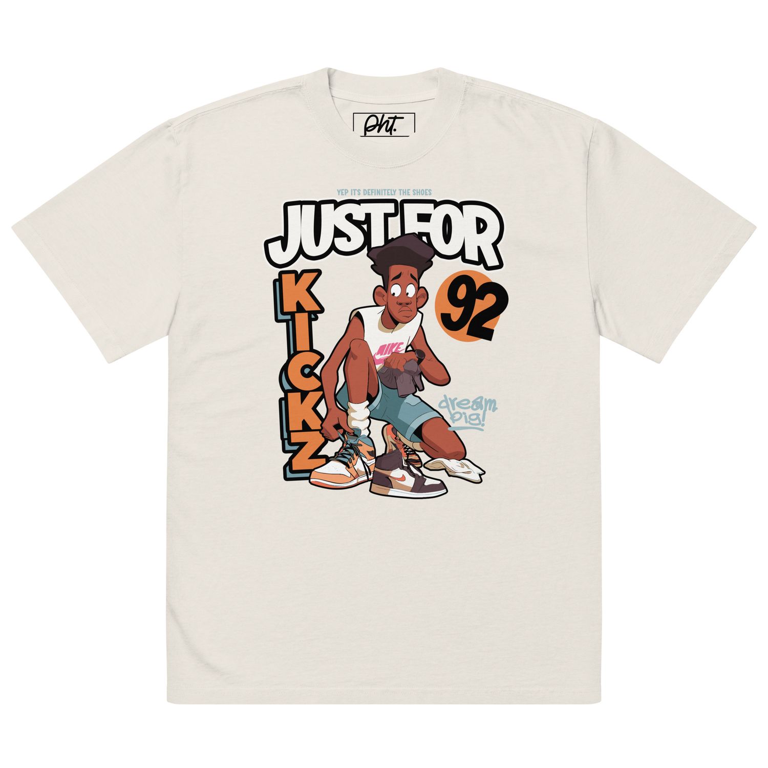 Just For Kicks Oversized faded t-shirt