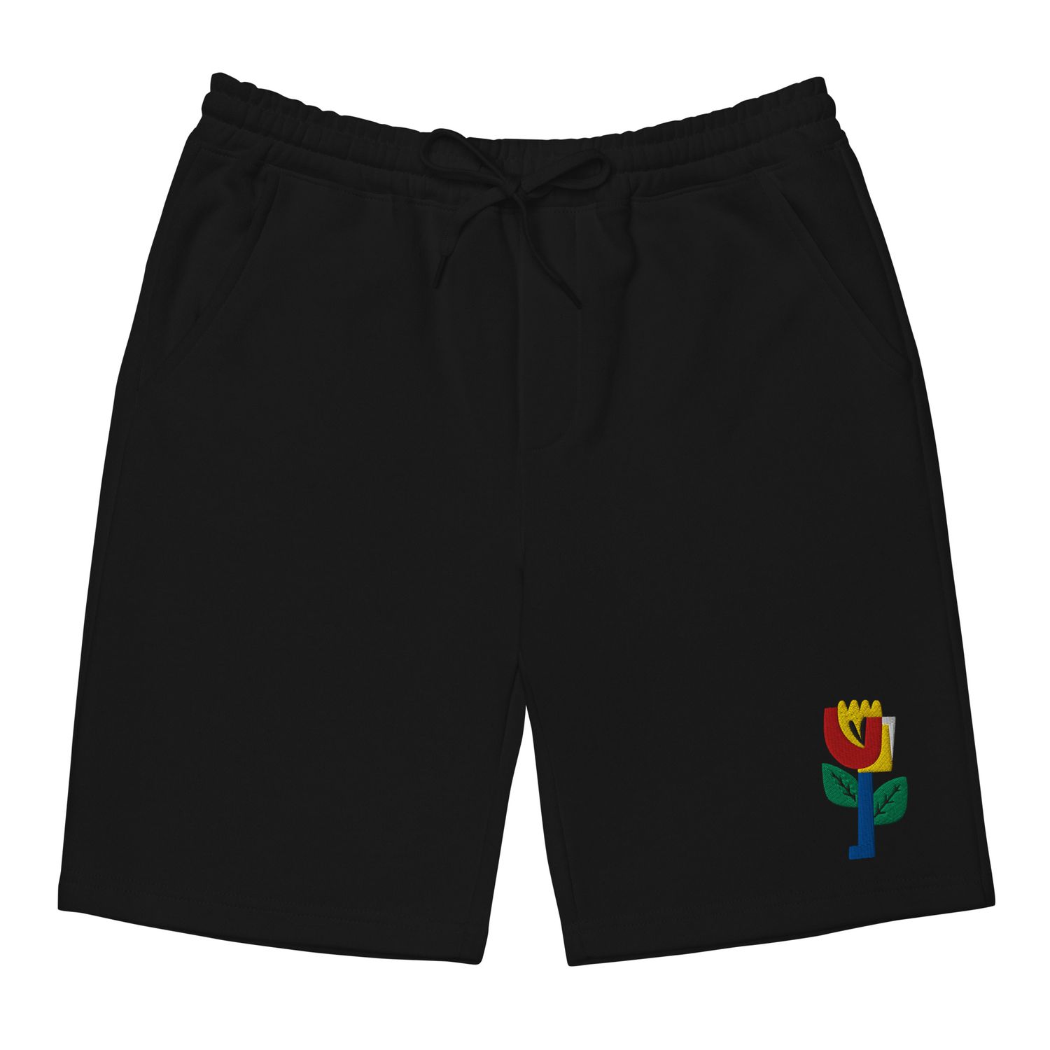 Flowers Today fleece shorts