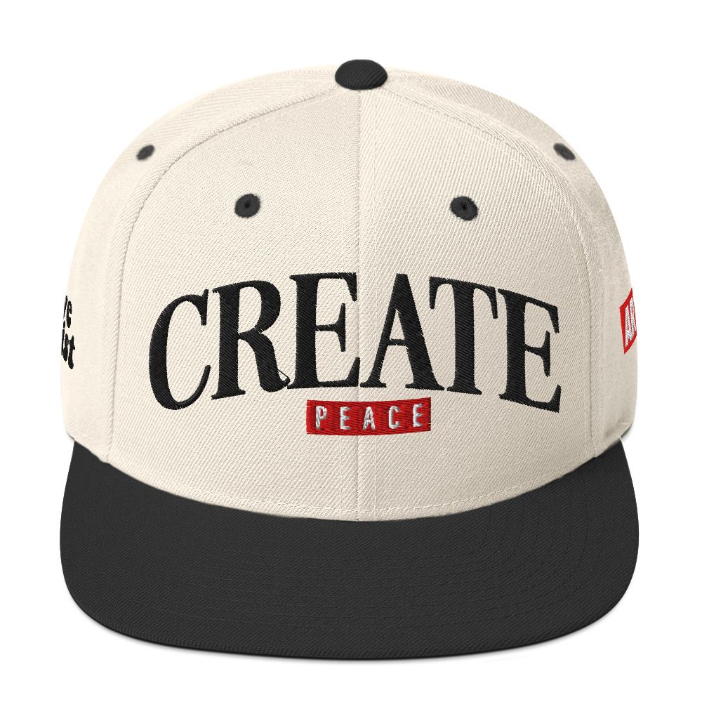 Create Peace Always Snapback Hat