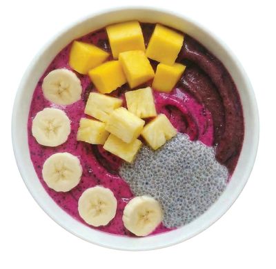 ACAI, PITAYA, MANGO, PINEAPPLE, BANANA, CHIA