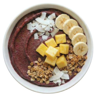 ACAI, PINEAPPLE, GRANOLA, COCONUT FLAKES