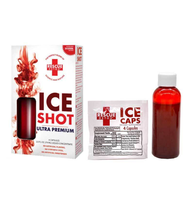 Rescue Detox Ice Shot | 2.5 Shots | 4 Capsules