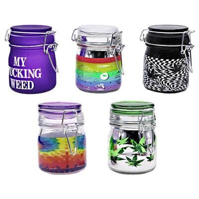 Medium Stash Glass Jars (SJMD) | Assorted Designs