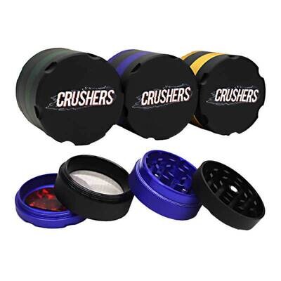 Crushers Classic Rubberized 4 Part Grinder (GR167) | 50mm | Assorted Colors