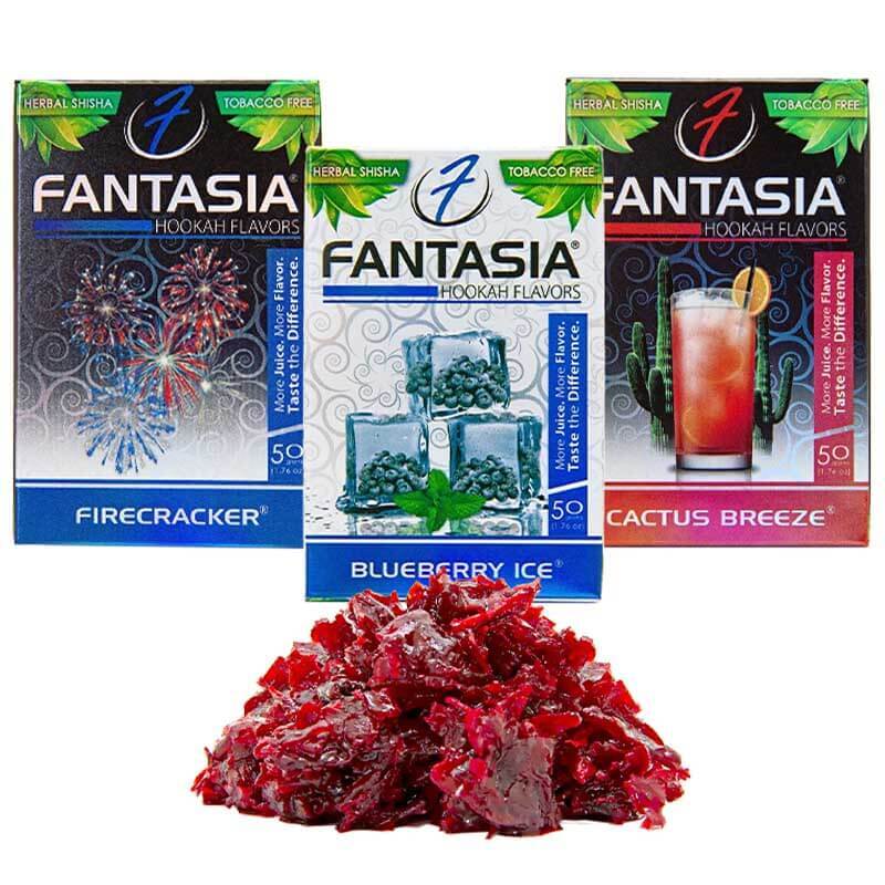 Fantasia Nicotine Free Hookah Flavor | 10 Pack | 50g — Ice Mint