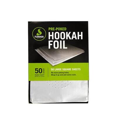 Fumari Pre-Poked Hookah Foil | 50 Pack