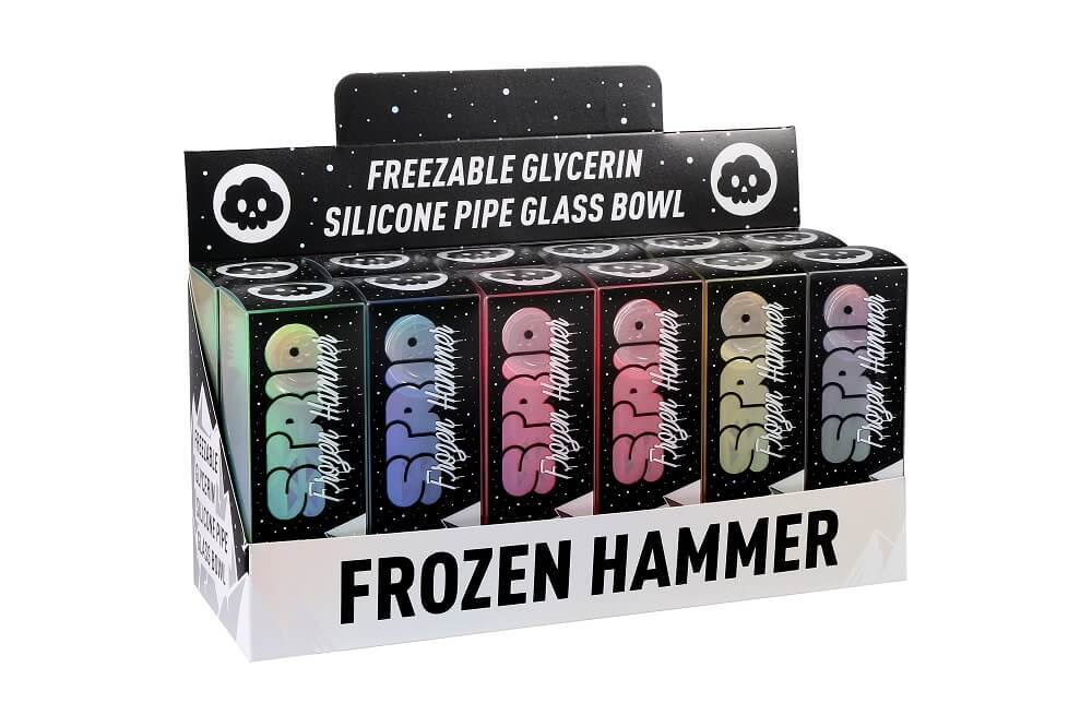 Strio Frozen Hammer Hand Pipe — Yellow
