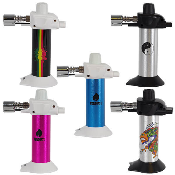 Newport Mini Butane Torch | 5.5 inch | Assorted Colors