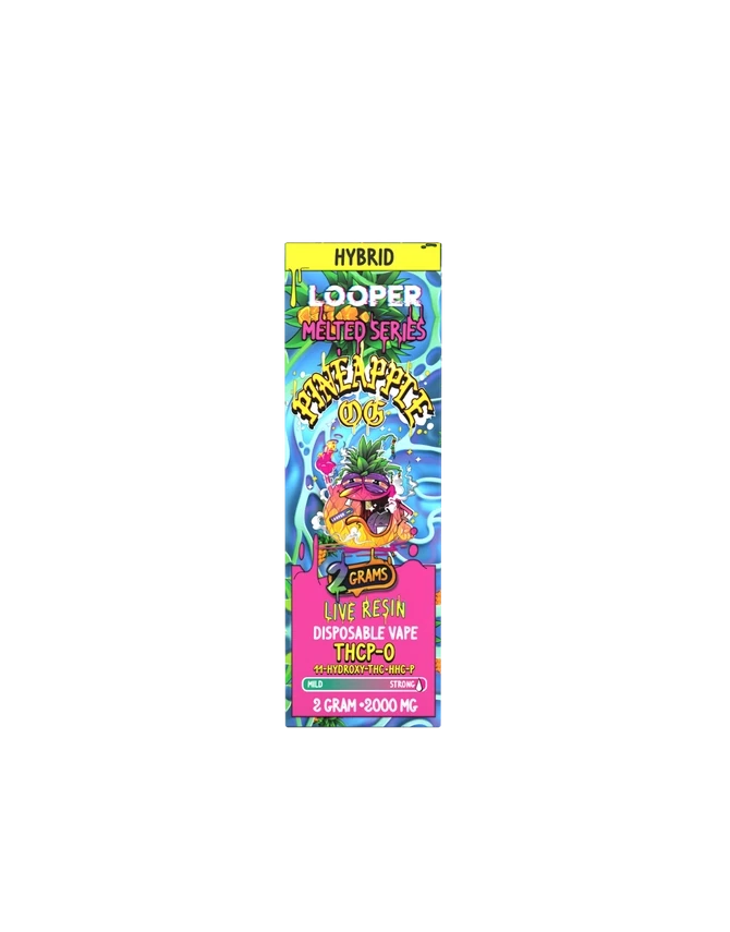 Looper Melted Series Live Resin 2g Disposable Vape THCPO + 11