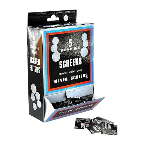 Screens Silver Smoking Pipe Screen Filter Stainless Steel