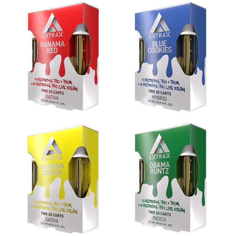 Extrax D9 HYDROXY-THC+THCM Live Resin Cartridge | 2 Gram — Banana Crack