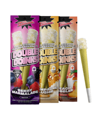 Delta Munchies Double Doinks THC-A Diamond Infused Pre-Rolls | 1.5g