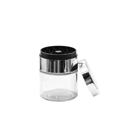Clear Jar with Grinder | Assorted Colors