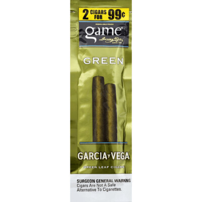 Game Natural Cigars | Green | 2 Pack