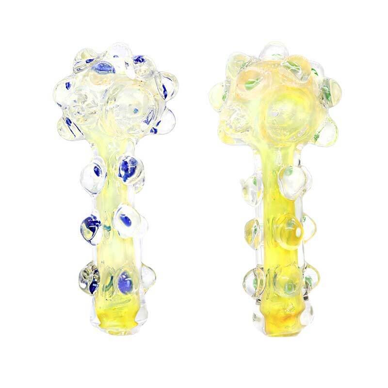 Heavy Dotted Hand Pipe | 6 inch | Assorted Colors