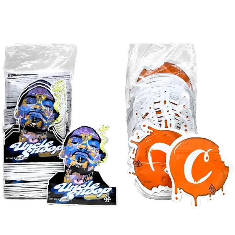 Smell Proof Mylar Bags With Cut Designs | 7 Grams | Assorted Designs