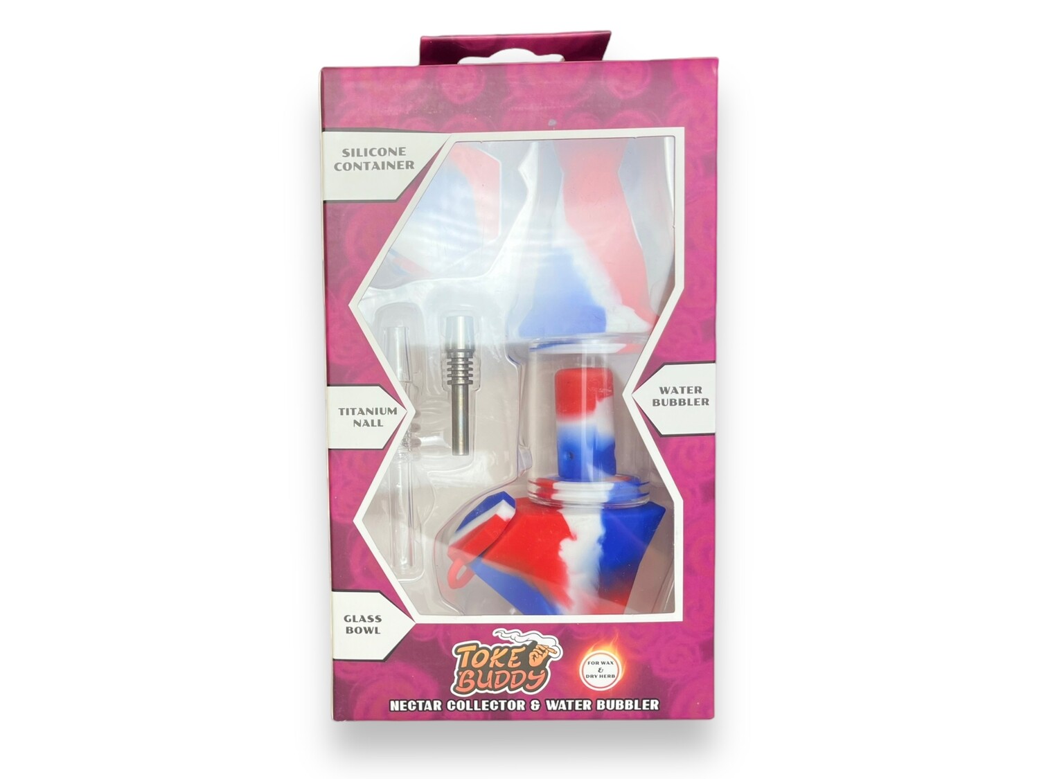 Toke Buddy Silicone Waterpipe and Nectar Collector D1